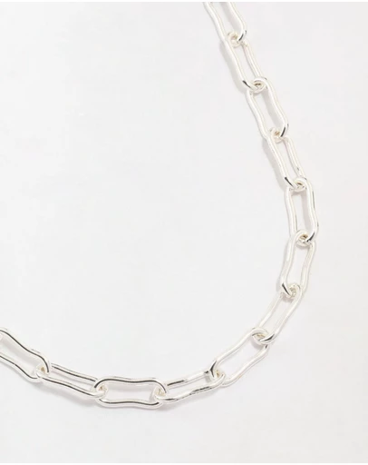 Lovisa - Silver Plated Mixed Link Necklace