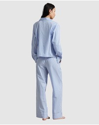 Polo Ralph Lauren - Shirting Stripes Cotton Long Sleeve Button Down Pyjama Set