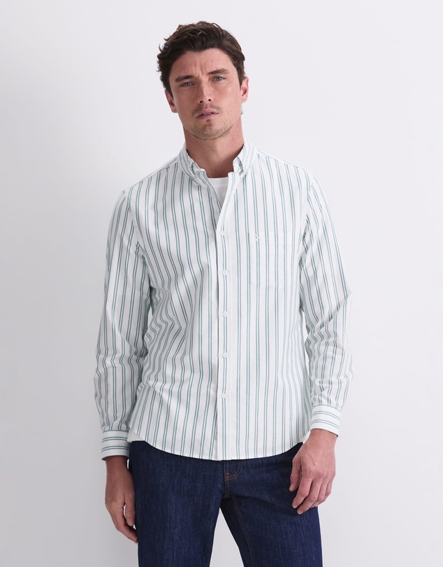 Sportscraft - Oxford Long Sleeve Stripe Shirt