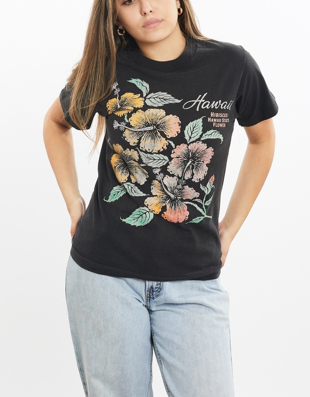 Vintage by The Real Deal - Pre Loved - Vintage 90s Hawaii Hibiscus Tee