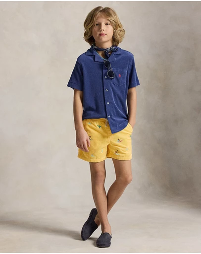 Polo Ralph Lauren - Polo Prepster Embroidered Corduroy Shorts - Teens