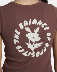 RVCA - Womens Ribbed Slim T-Shirt