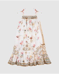 Camilla - Drawstring Maxi Dress With Bows - Kids-Teens