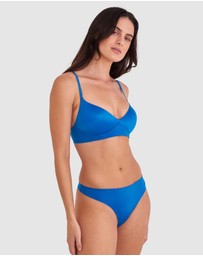 Bras N Things - Body Bliss Plunge Wirefree Push Up - Teal