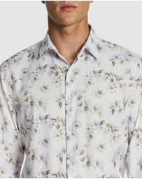 yd. - Derby Floral Bamboo Slim Shirt