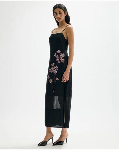 Minima Esenciales - Althea Floral Midi Dress