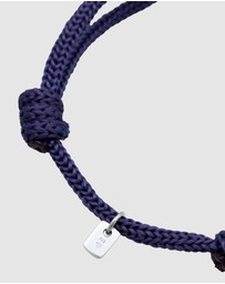 Kuzzoi - ICONIC EXCLUSIVE - Bracelet Men Oval Nylon in 925 Sterling Silver