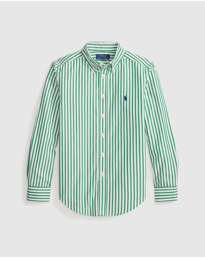 Polo Ralph Lauren - Striped Cotton Poplin Shirt - Teens