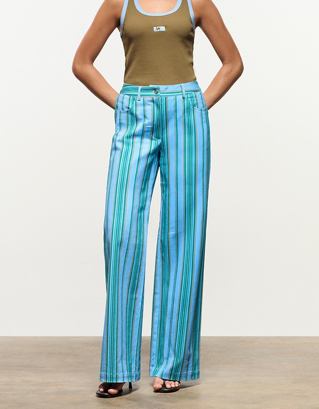 Laagam - Leroy Striped Twill Pants