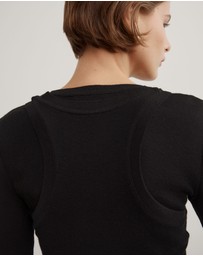 Witchery - Long Sleeve Overlay Top