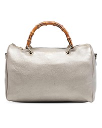 Pre-Loved by Azura Reborn - Pre-Loved Medium Calfskin Bamboo Shopper Boston Bag