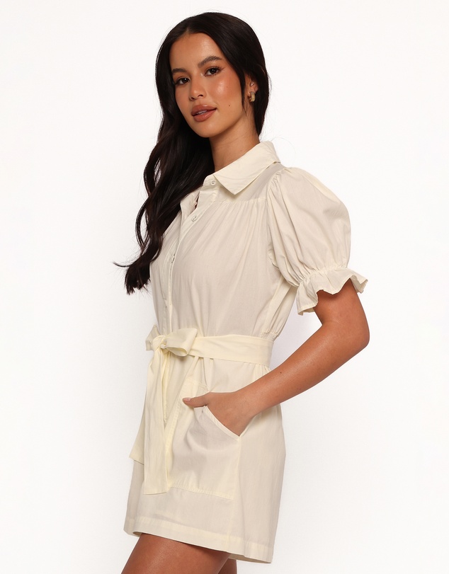 Petal & Pup - Riley Waist Tie Playsuit - Cream