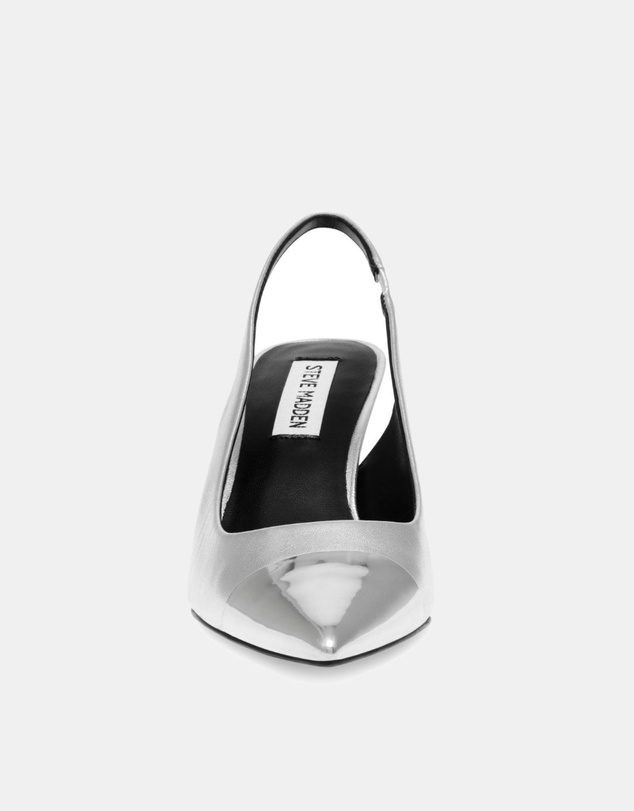 Steve Madden - Kling silver slingback heels