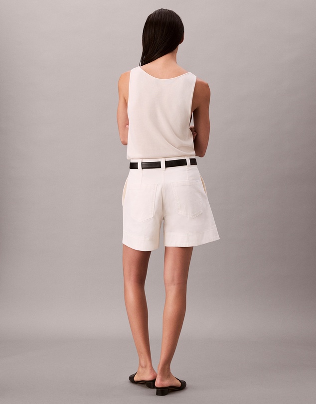 Calvin Klein - Cotton Stretch Pleated Shorts