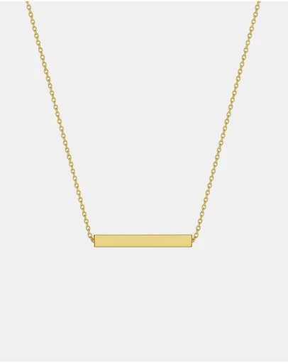 Zoe Olivia - 9K Gold Bar Necklace