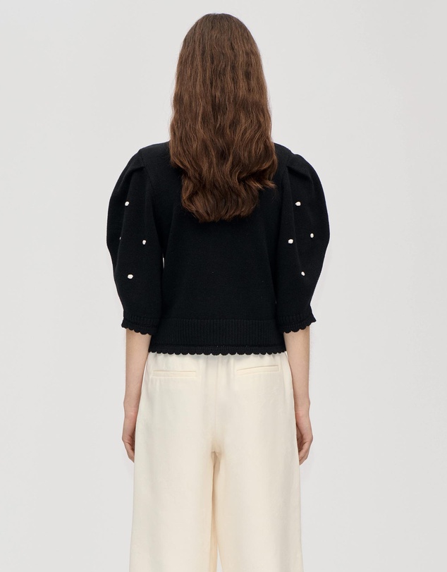 Stine Goya - Bobble Knit Polo Cardigan