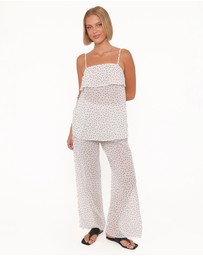 Petal & Pup - Hazel Pant Set - Cream Polka Dot