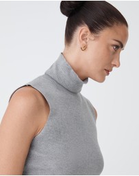 Forcast - Suzie Turtleneck Rib Knit Top