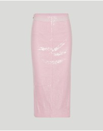 ROTATE - Sequin Midi Pencil Skirt