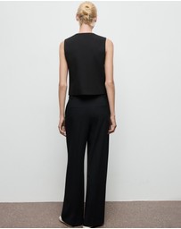 M.N.G - Pleated Wide Leg Trousers