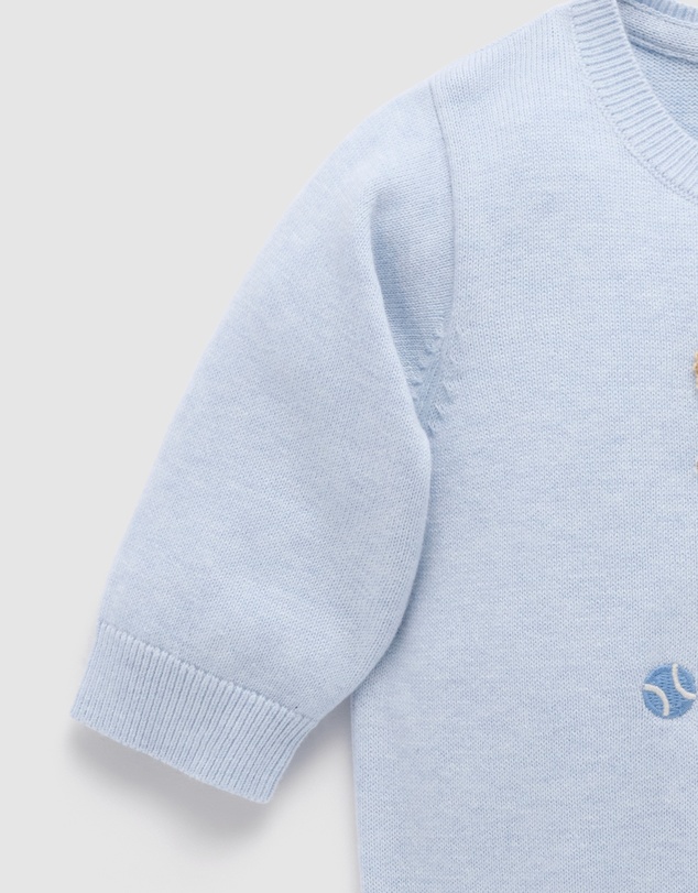 Purebaby - Chenille Embroidered Jumper-Kids-Babies