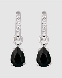 Elli Jewelry - Earrings Hoops Crystal Drop 925 Sterling Silver