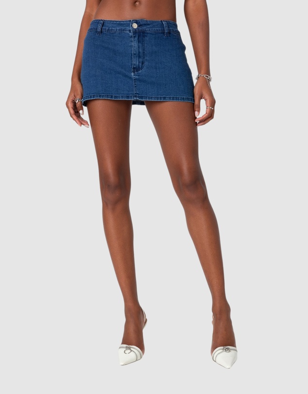 EDIKTED - Sydnie Denim Micro Skort