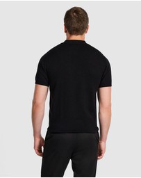 Tarocash - Luiz Stripe Zip Knit Polo