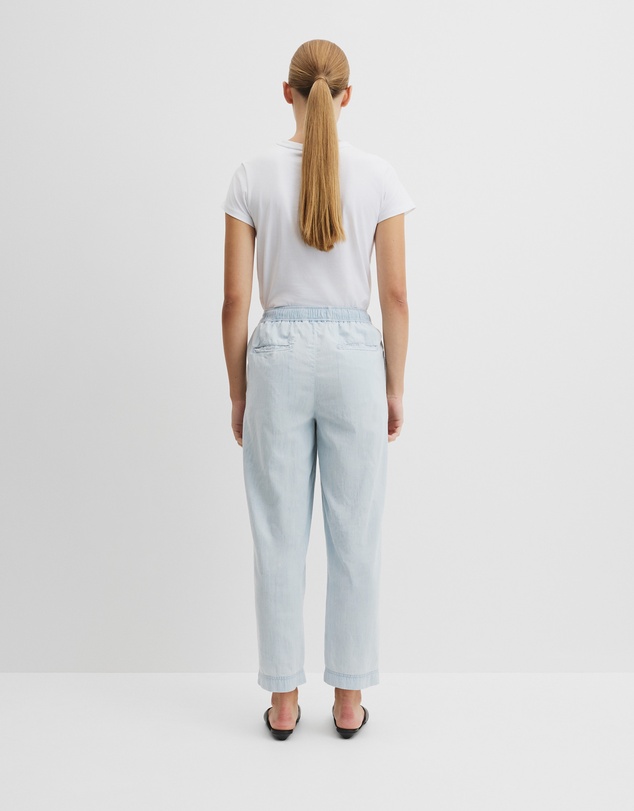 Country Road - Tapered Chambray Pintuck Pant
