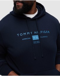 Tommy Hilfiger - Big & Tall Logo Terry Drawstring Hoody