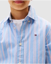 Tommy Hilfiger - Stripe Nep Fabric Shirt - Kids