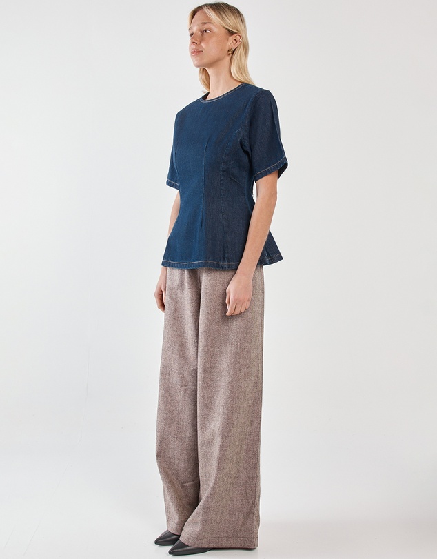 Sass - Abi Fitted Denim Tee
