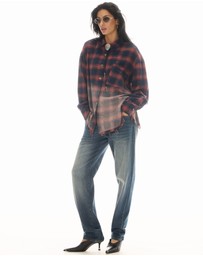 THE TALES - Cutaway Bleached Flannel Shirt