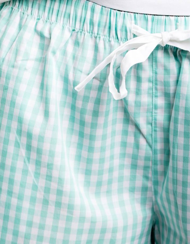 Sant And Abel - Women's Hepburn Gingham Mint Boxer Shorts