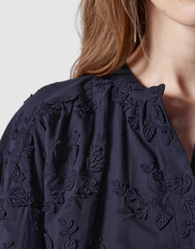 & Other Stories - Voluminous Floral-Appliqué Blouse