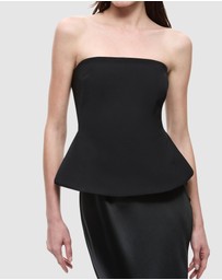 MISHA - The Padded Satin Gown
