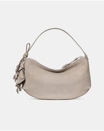 Kate Spade - Loop Suede Shoulder Bag With Floral Strap