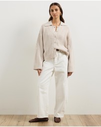 Atmos&Here - Nia Textured Knit Cardigan