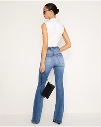 Good American - Soft Tech Good Classic Bootcut Jeans