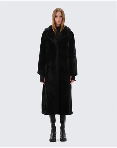 Unreal Fur - Black Bird Coat