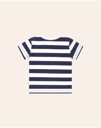 Huxbaby - Furry Huxbear Stripe Tee - Babies-Kids