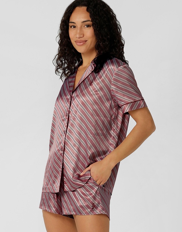 Lorna Jane - Sugar Rush Satin Short Sleeves Shirt