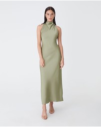 Forcast - Delilah Bias Satin Dress