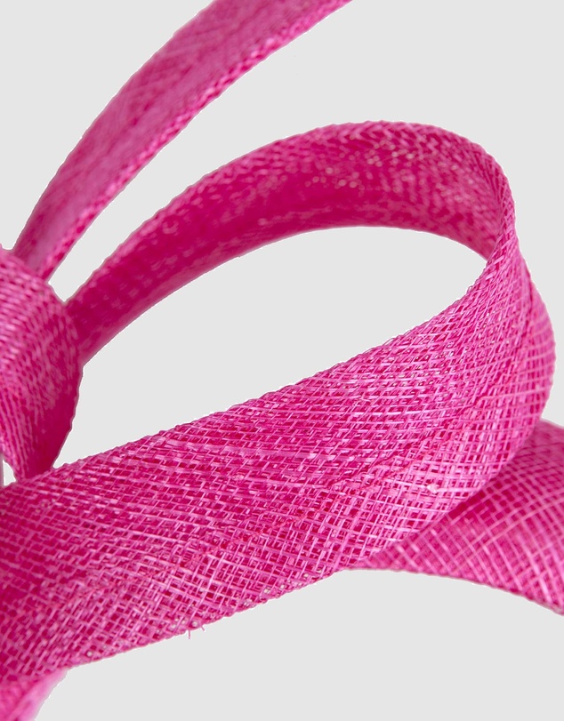 Max Alexander - Fuchsia Sinamay Bow Racing Fascinator Headband