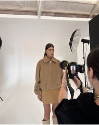 ENA PELLY - Maeve Wool Blend Bomber