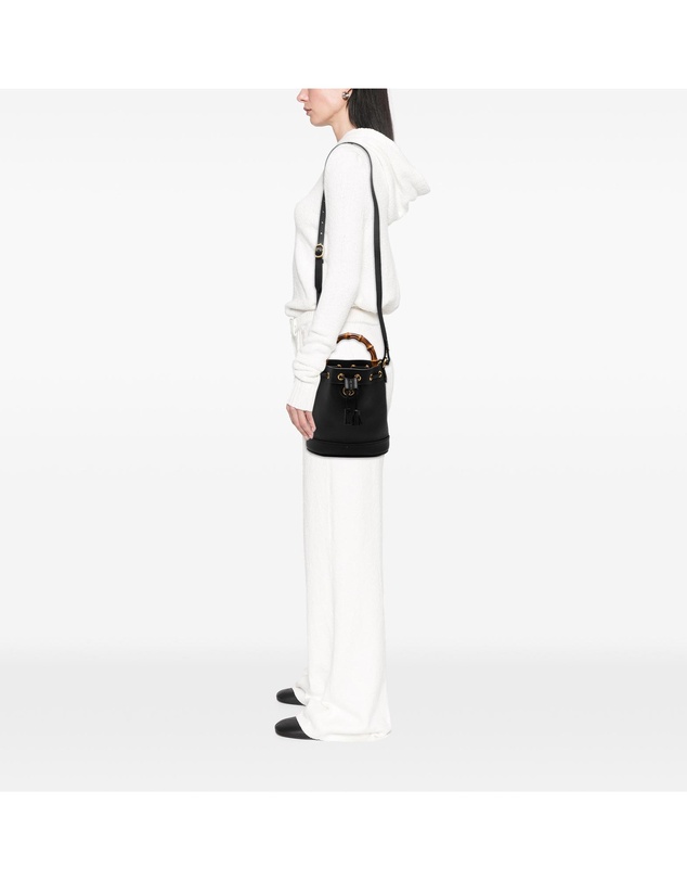 Pre-Loved by Azura Reborn - Pre-Loved Mini Calfskin Bamboo Diana Bucket Bag
