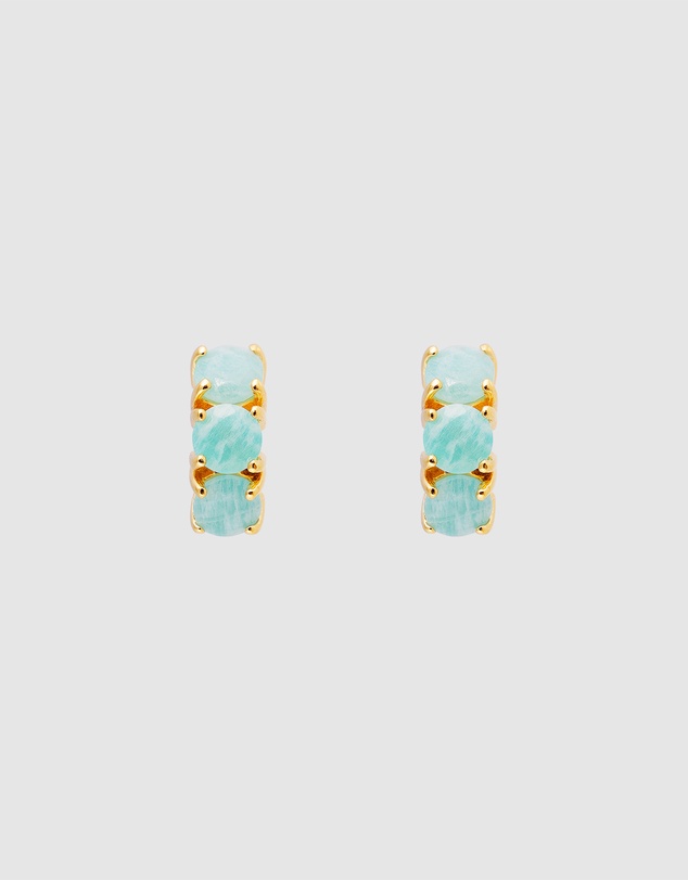FAIRLEY - Amazonite Huggies
