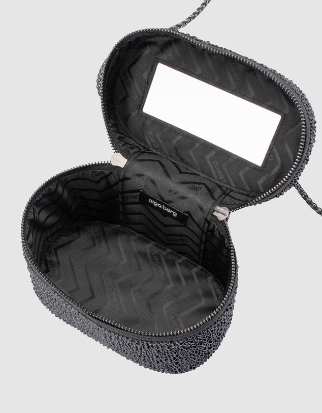 Olga Berg - Beckie Zip Top Crystal Bag