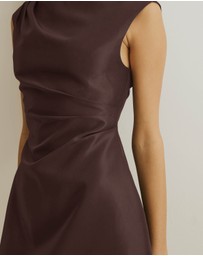 Atmos&Here - Rosie Structured Satin Mini Dress