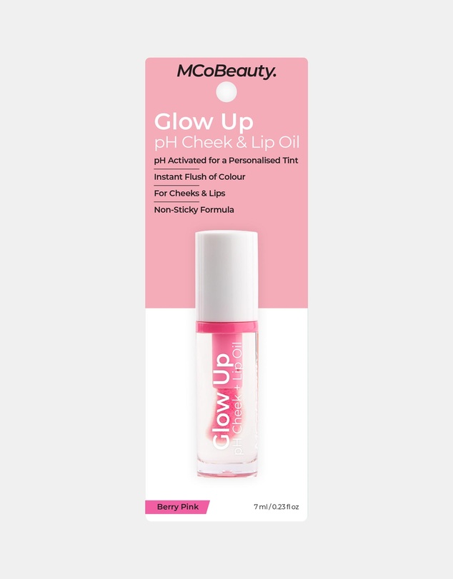 MCoBeauty - Glow Up Ph Cheek & Lip Oil - Berry Pink